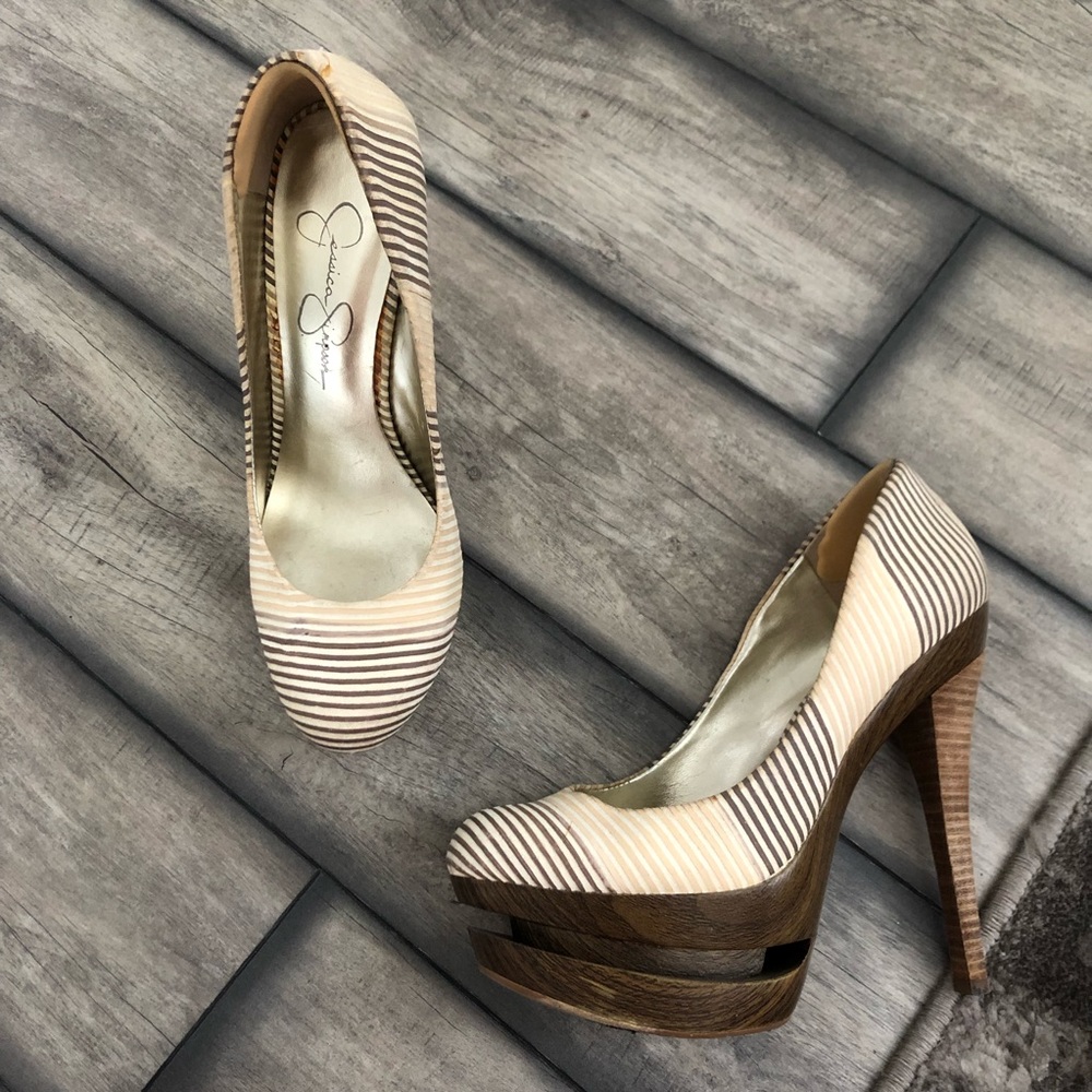 👠JESSICA SIMPSON Ultra High “Coley” Heels